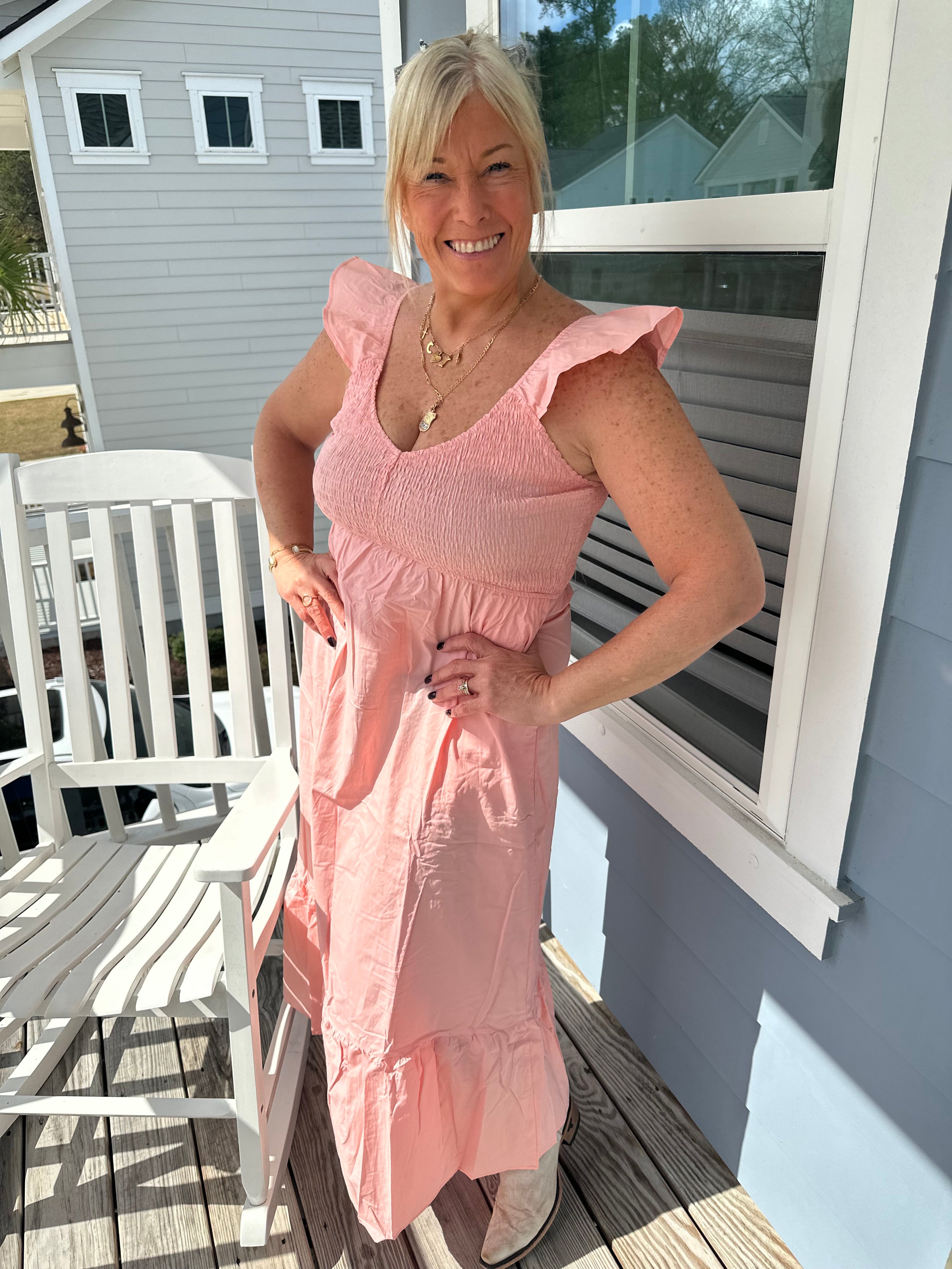 Georgia Peach Dress